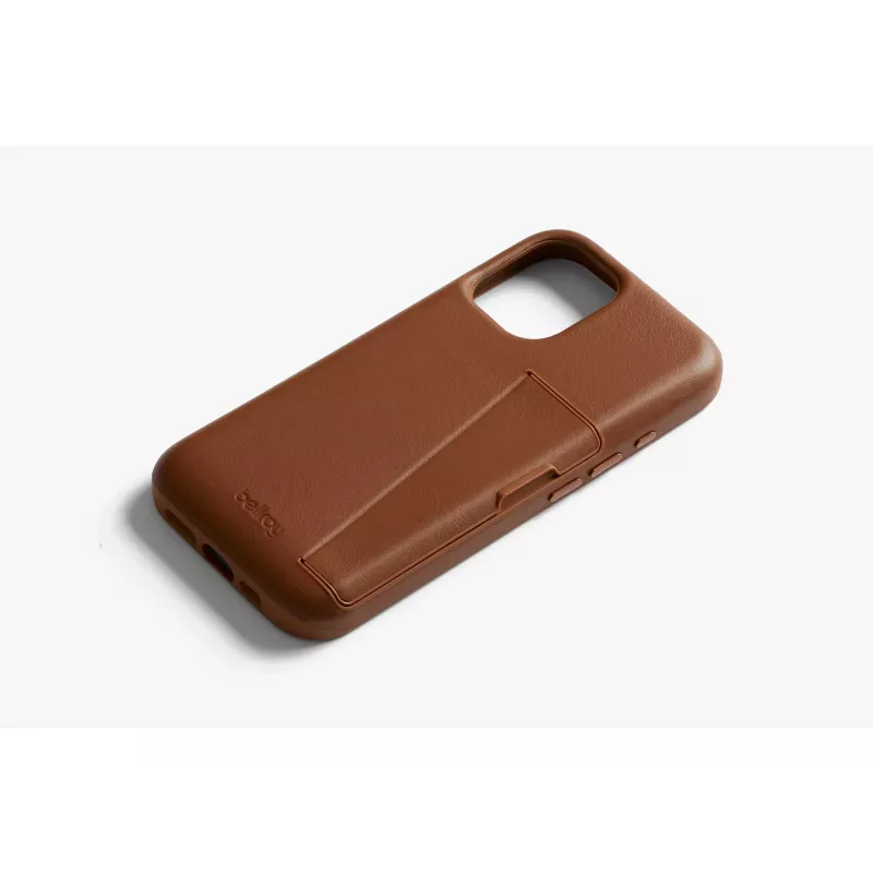Bellroy Leather Card Case iPhone 16 Plus:lle, ruskea