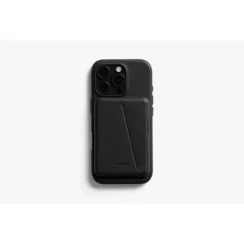 Bellroy Leather Case with Magnetic Wallet iPhone 16 Pro:lle, musta