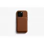 Bellroy Leather Case with Magnetic Wallet for iPhone 16 Pro, ruskea