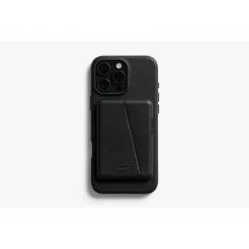 Bellroy Leather Case with Magnetic Wallet for iPhone 16 Pro Max, musta