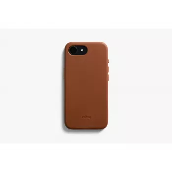 Bellroy Leather Case iPhone 16e:lle, ruskea