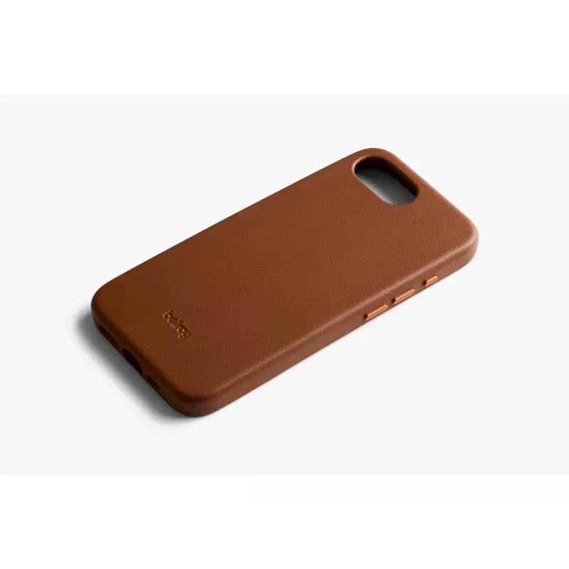 Bellroy Leather Case iPhone 16e:lle, ruskea