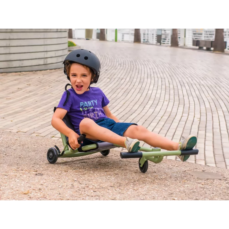 EzyRoller Classic jalkakäyttöinen go-kart lapsille 3-12 vuotta punainen