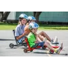 EzyRoller Classic jalkakäyttöinen go-kart lapsille 3-12 vuotta, musta