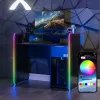 X Rocker 2023269 pelipöytä LED-valoilla, musta