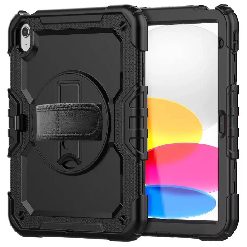 Tech-Protect Solid360 iPad 10,9 10. sukupolvi (2022) / iPad 11 11. sukupolvi (2025) musta
