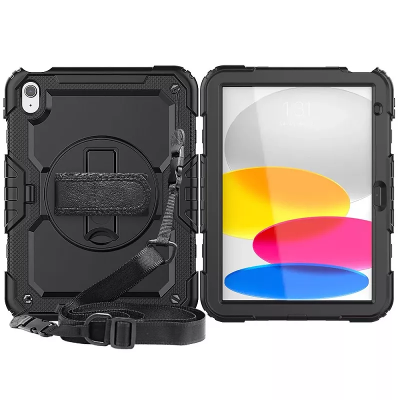 Tech-Protect Solid360 iPad 10,9 10. sukupolvi (2022) / iPad 11 11. sukupolvi (2025) musta