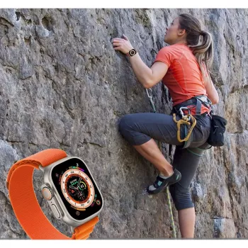 Tech-Protect Nylon Pro Sport Loop Apple Watch 4 / 5 / 6 / 7 / 8 / SE / Ultra (42 / 44 / 45 / 49mm) oranssi