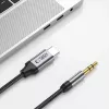 TECH-PROTECT ULTRABOOST USB-C - 3,5 mm miniliitin audiokaapeli 100 cm musta