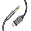 TECH-PROTECT UltraBoost Lightning - AUX miniliitin 3.5mm -kaapeli 100cm musta
