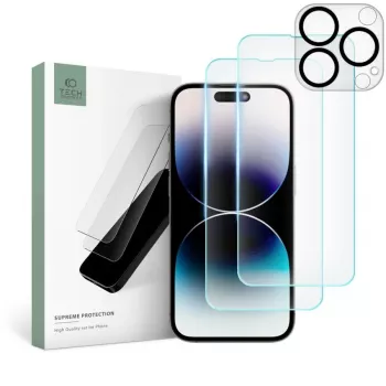 TECH-PROTECT Supreme Set karkaistu lasi näytönsuoja Apple iPhone 14 Pro Max, kirkas