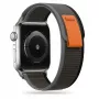 TECH-PROTECT Nylon Apple Watch 4 / 5 / 6 / 7 / 8 / SE / Ultra (42 / 44 / 45 / 49 mm) musta/oranssi