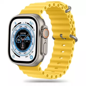 TECH-PROTECT IconBand Pro Apple Watch -ranneke 42/44/45/49mm keltainen