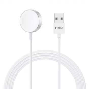 TECH-PROTECT ULTRABOOST magneettinen latauskaapeli 120 cm Apple Watchille, valkoinen