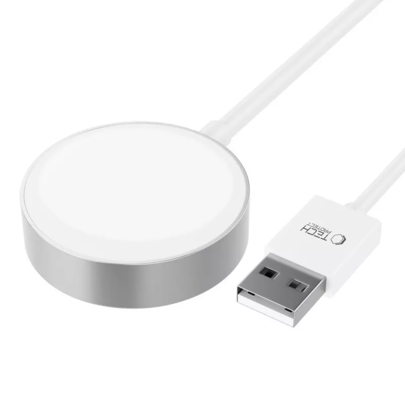 TECH-PROTECT ULTRABOOST magneettinen latauskaapeli 120 cm Apple Watchille, valkoinen