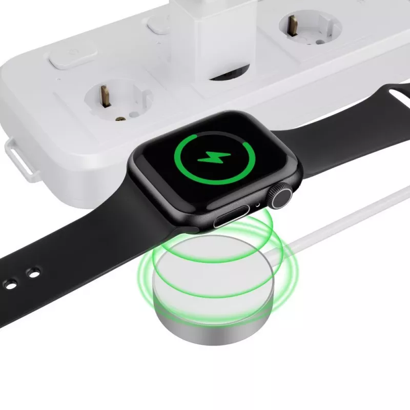 TECH-PROTECT ULTRABOOST magneettinen latauskaapeli 120 cm Apple Watchille, valkoinen