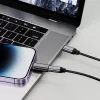 TECH-PROTECT ULTRABOOST -sovitin Lightning–USB-C, musta