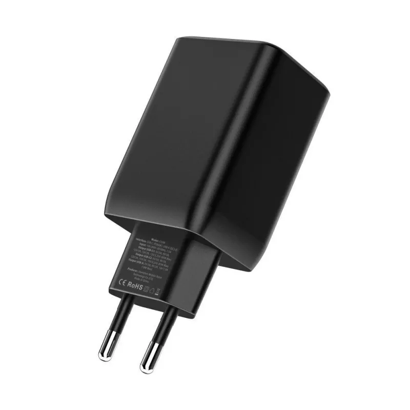 TECH-PROTECT C65W 3-porttinen verkkolaturi PD 65W / QC3.0, valkoinen