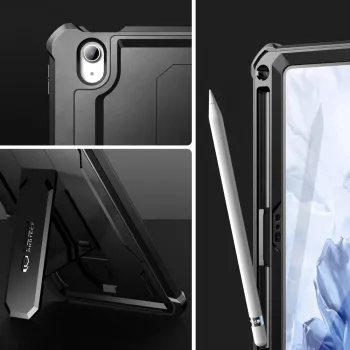 Tech-Protect Kevlar Pro -suojakotelo iPad 10.9 (10th Gen, 2022) / iPad 11 (2025) -tabletille, musta