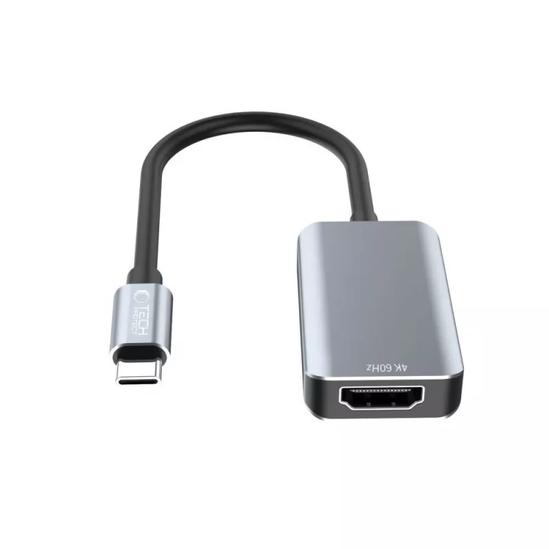 TECH-PROTECT ULTRABOOST -sovitin USB-C–HDMI 4K 60Hz, musta