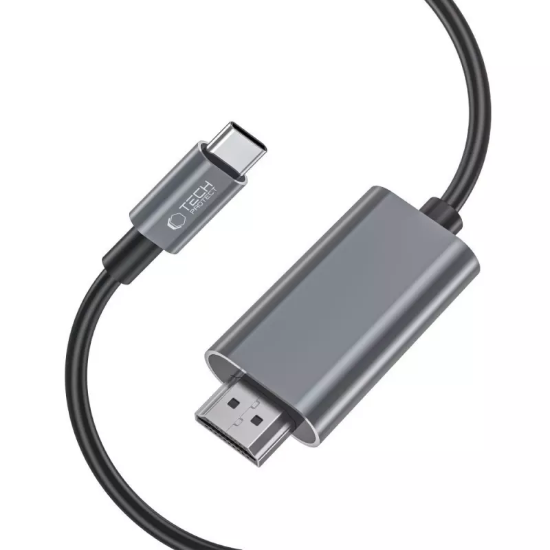 TECH-PROTECT ULTRABOOST KAAPELI TYPE-C–HDMI 4K 60HZ 200CM MUSTA