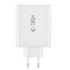 Tech-Protect NC100W-GAN 4-porttinen musta GaN-verkkolaturi 100W USB-C