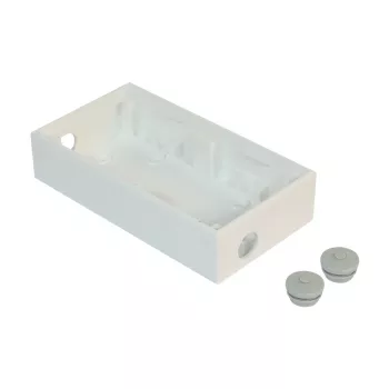 Shelly pinta-asennettava kaksoiskotelo seinäkytkimelle 35mm (SP3D0024)
