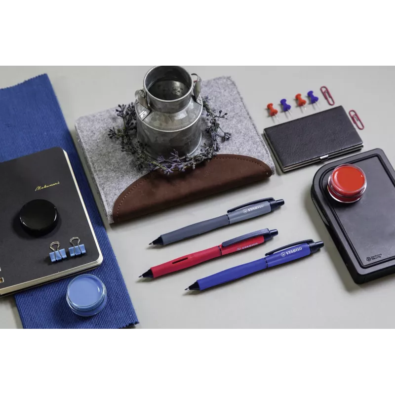 STABILO Palette retractable fineliner sininen 0,4 mm hieno molempikätinen