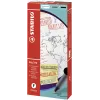 STABILO Palette retractable fineliner sininen 0,4 mm hieno molempikätinen