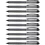 STABILO Palette retractable fineliner - musta - 0,4 mm hieno - molempikätinen - muovirunko - kumipinta