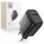 TECH-PROTECT C20W 2-porttinen verkkolaturi PD20W/QC3.0 musta