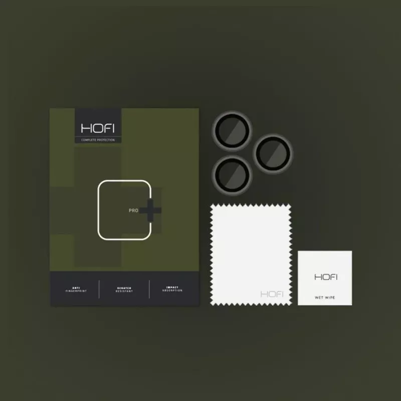HOFI CamRing Pro+ kameran linssinsuoja iPhone 14 Pro / 14 Pro Max -puhelimille, musta