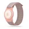 TECH-PROTECT Nylon For Kids Apple AirTag pinkki