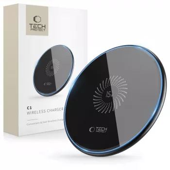 TECH-PROTECT QI15W-C1 langaton laturi 15W musta