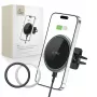 TECH-PROTECT A2 Magnetic MagSafe ilmanvaihto-autoteline langaton laturi 15W musta