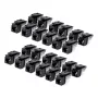 StarTech.com Cat6 Keystone Jack 24 kpl:n pakkaus, RJ45 Ethernet Keystone -liitin, UTP Cat6 seinärasia, 90 astetta 110 Punch Down, musta, 10GBase-T