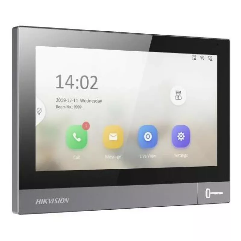 Hikvision DS-KH8381-TE1 IP video-ovisummeri sisämonitori 7 tuuman kosketusnäyttö