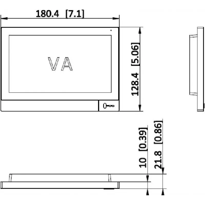 Hikvision DS-KH8381-TE1 IP video-ovisummeri sisämonitori 7 tuuman kosketusnäyttö