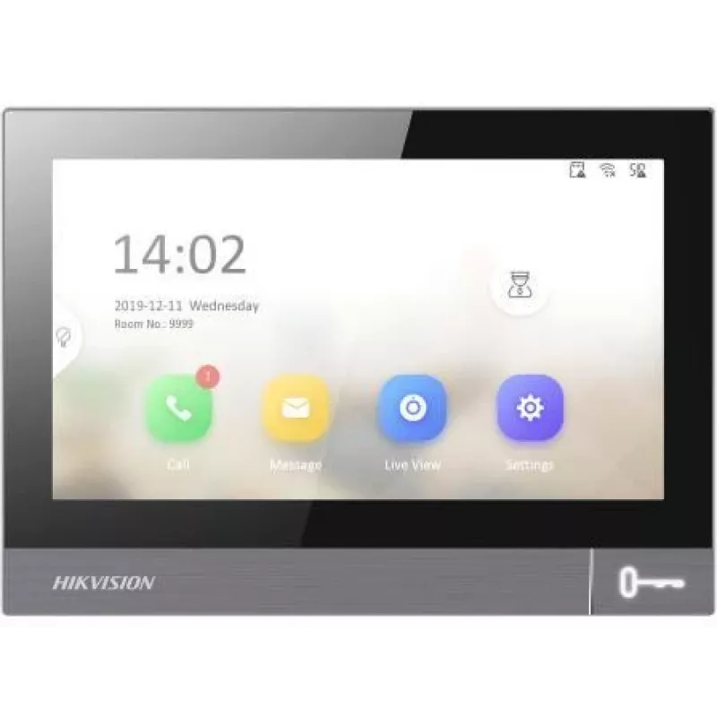 Hikvision DS-KH8381-TE1 IP video-ovisummeri sisämonitori 7 tuuman kosketusnäyttö