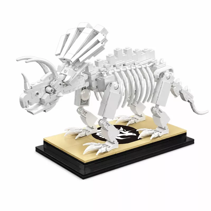 Mould King Triceratops dinosauruksen fossiili 29006 rakennuspalikkasarja (397 osaa)