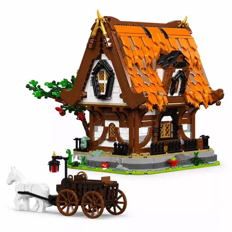 Mould King Medieval World Log Cabin 16054 rakennuspalikkasarja (2192 osaa)