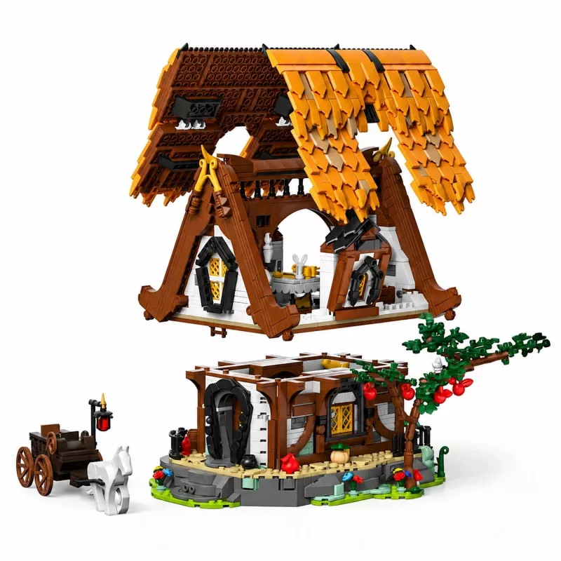 Mould King Medieval World Log Cabin 16054 rakennuspalikkasarja (2192 osaa)