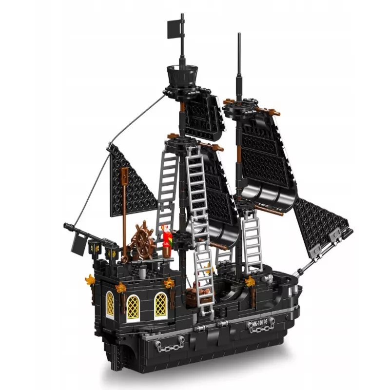 MOULD KING Black Pearl -merirosvolaivan rakennussarja 10195 - 932 osaa