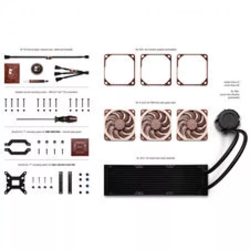 Noctua NL-LC1-36 AIO -nestekühler 360mm, musta/ruskea