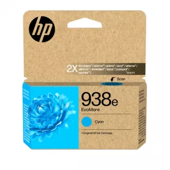 HP 938e EvoMore alkuperäinen mustekasetti - syaani - 20 ml - Standard Yield - 1 pakkaus