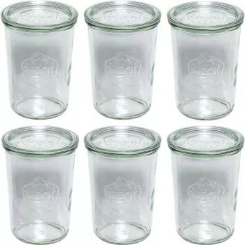 WECK säilöntäpurkki 850 ml 6 kpl:n pakkaus