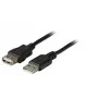 EFB Elektronik USB 2.0 jatkokaapeli A-A uros naaras 5m harmaa Classic
