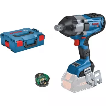 BOSCH Professional BITURBO GDS 18V-1050 HC -akkukäyttöinen iskuruuvinväännin, 3/4 tuuman neliökanta, 18 V, Solo (sininen/musta, Bluetooth, L-BOXX)