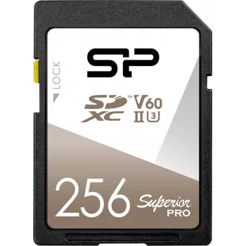 Silicon Power Superior Pro 256GB SDXC UHS-II U3 V60 -muistikortti (SP256GBSDXJV6V10)