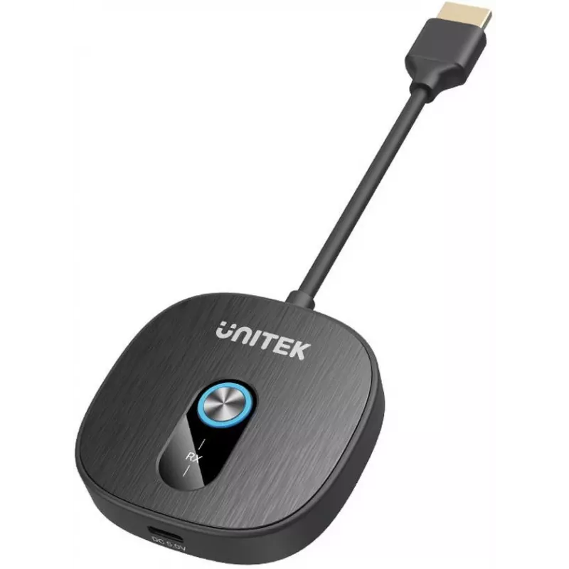 Unitek lisälangaton HDMI-vastaanotin V1711A-lähettimelle, musta